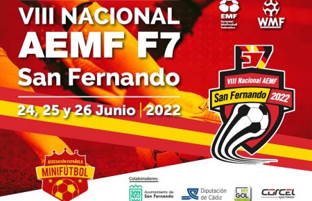 El cartel anunciador del Campeonato Nacional de fútbol 7.