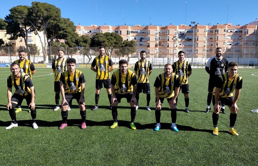 La formación inicial que presentó el GE Bazán ante el Balón de Cádiz