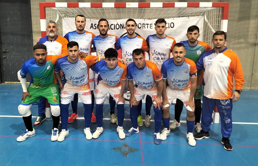 El Isleño FS que jugó y empató en la cancha del CD Deporte y Ocio.
