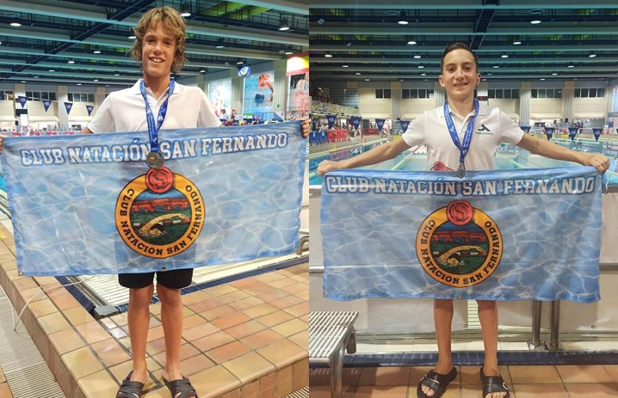 Guillermo Espinosa y Yeray Amado se colgaron cuatro medallas de plata. 
