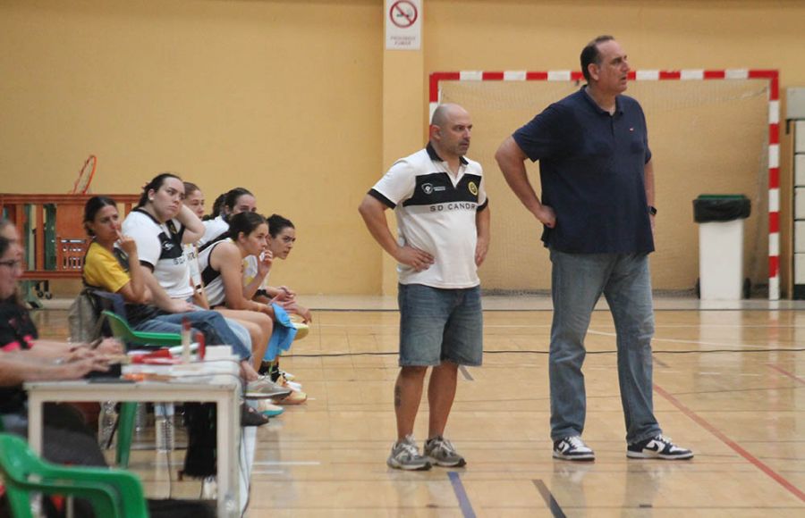 Loren González (d) y Jorge Luna dirigen la SD Candray. 