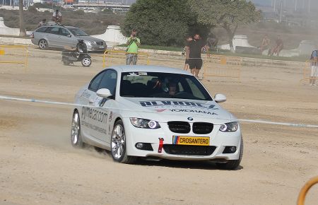 José Mar´ía Ruiz Caballero, durante la primera manga del Slalom. 