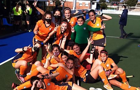La alegría de las jugadoras isleñas tras el pase a las semifinales