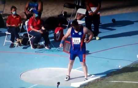 Antonio Santana, durante el Campeonato de España absoluto. 