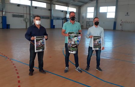 Lorenzo Duro, Francis Posada y Jorge Victorian presentaron el Campeonato de Andalucía en Gómez Castro.