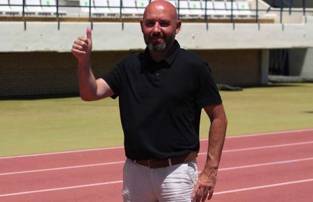 Nacho Castro, el día que fue presentado por el San Fernando CD.