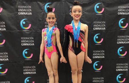 Marta Gandara y Carla Moreno fueron campeones de Andalucía individual y por equipos. 