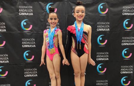 Marta Gandara y Carla Moreno fueron campeones de Andalucía individual y por equipos. 