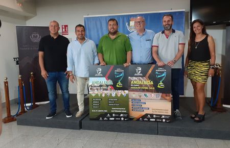 Pedro Curtido, Pablo Lozano, Jaime Armario, Antonio Rojas, Francis Posada y Meritxell Rubio presentaron los dos Campeonatos en el Centro de Congresos.