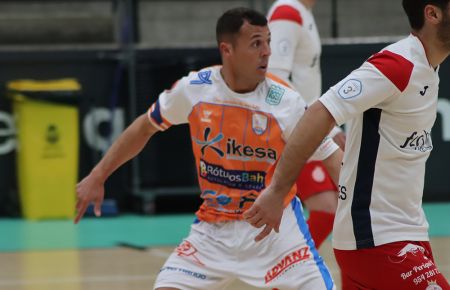 El jugador del Isleño FS Poti, durante el partido con el Villalba FS.