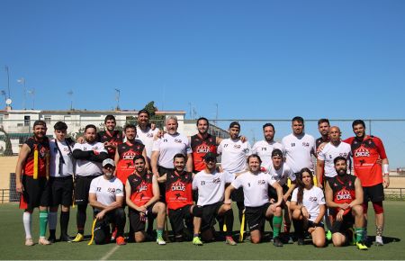 El SFdo49ers posó con el Montilla Circus, líder en el grupo A de la Liga Andaluza. 