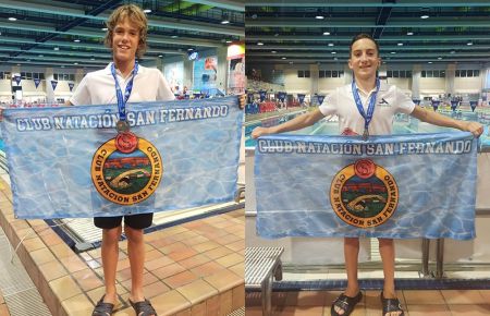 Guillermo Espinosa y Yeray Amado se colgaron cuatro medallas de plata. 