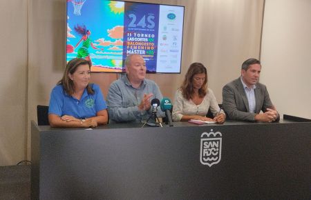 María Jesús Ortega, Antonio Rojas, Isabel Blanco y Adolfo Magrañal, en la presentación del torneo en el Centro de Congresos