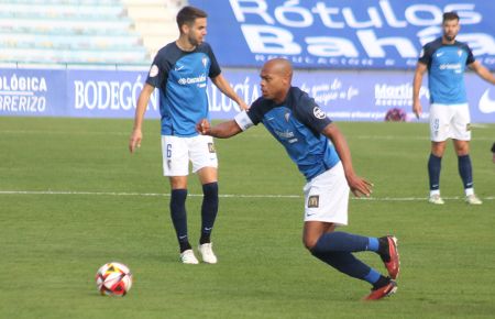Biabiany, en el partido del domingo con la UD Melilla. 