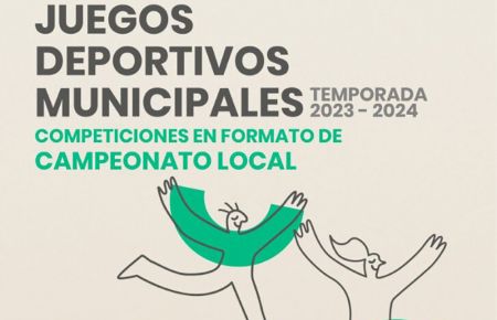 El cartel de los Juegos Deportivos Municipales.