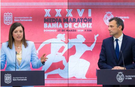 Patricia Cavada y Bfruno García, en la presentación. 