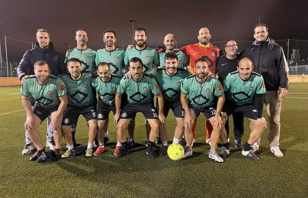 Una formación del equipo de 'La Alhóndiga' en la presente temporada. 