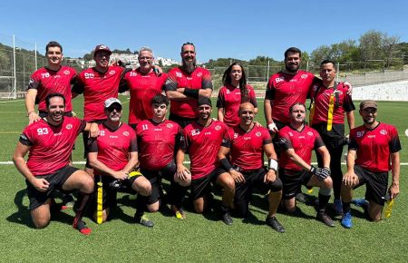 El equipo al completo del SFdo49ers que disputa la Liga Andaluza de Flag Football. 