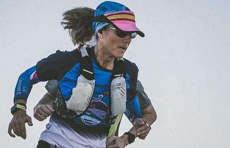 Isabel García de Benaisach, durante su participación en el Euroafrica Trail.
