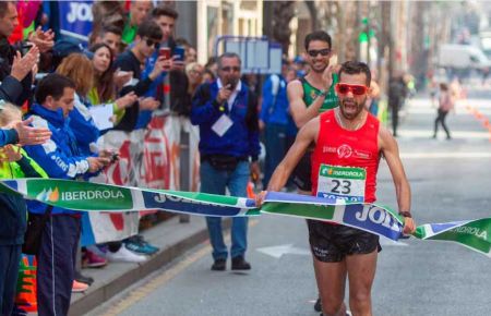 Iván Pajuelo fue campeón de España de 50 kms marcha en 2020 en Torrevieja.