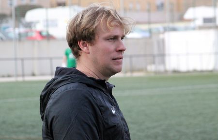 Jaime Bugatto, en el partido que el San Fernando CD 'B' jugó hace dos jornadas ante el UP Viso en el campo de Sacramento.