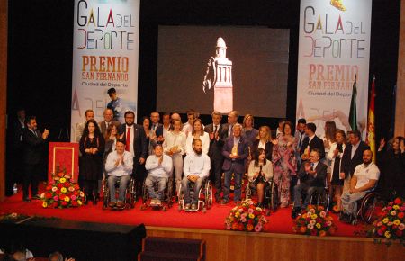 Los premiados en la última Gala del Deporte isleño, que fue el 1 de abril de 2019 en el Real Teatro de las Cortes.