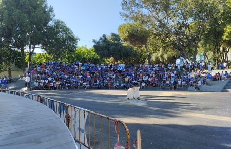 Unos 700 aficionados se dieron cita en El Parque. 