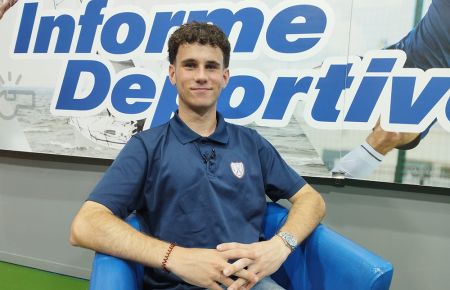 Raúl Narváez, durante su visita al programa Informe Deportivo. 