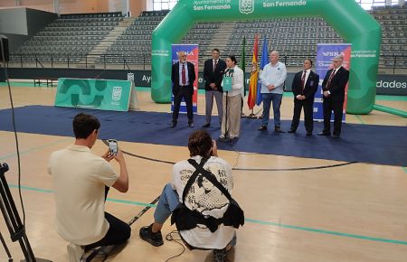 Patricia Cavada, durante la presentación del Mundial en Bahía Sur. 