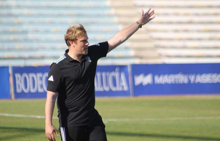 Monchi, en el último partido de Liga ante el Nextstars FC. 