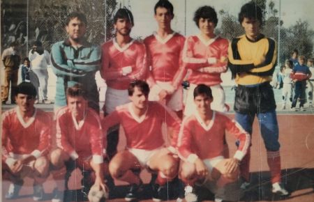 Una selección de la Liga de la Casería a mediados de los 80.