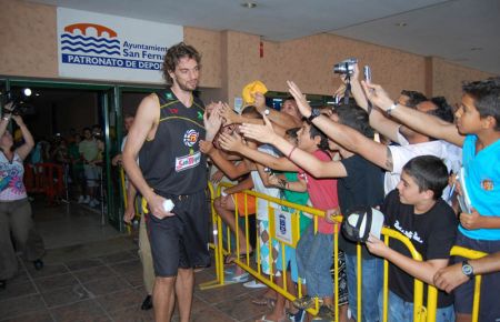 La carrera de Pau Gasol se proyectó con la selección española desde 2001 a 2009 en San Fernando